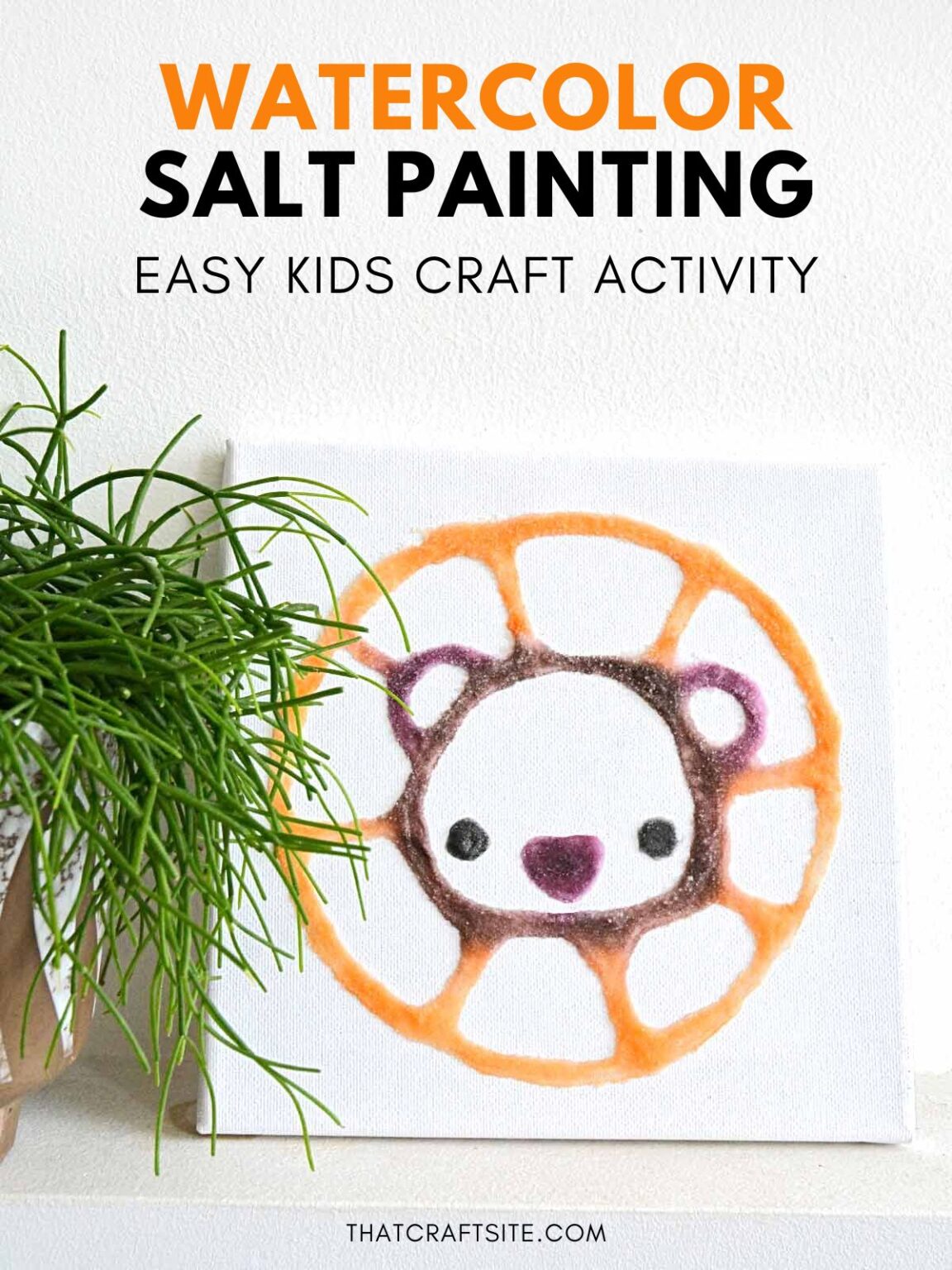 DIY Raised Salt Art Painting - Easy Kids Craft Tutorial!