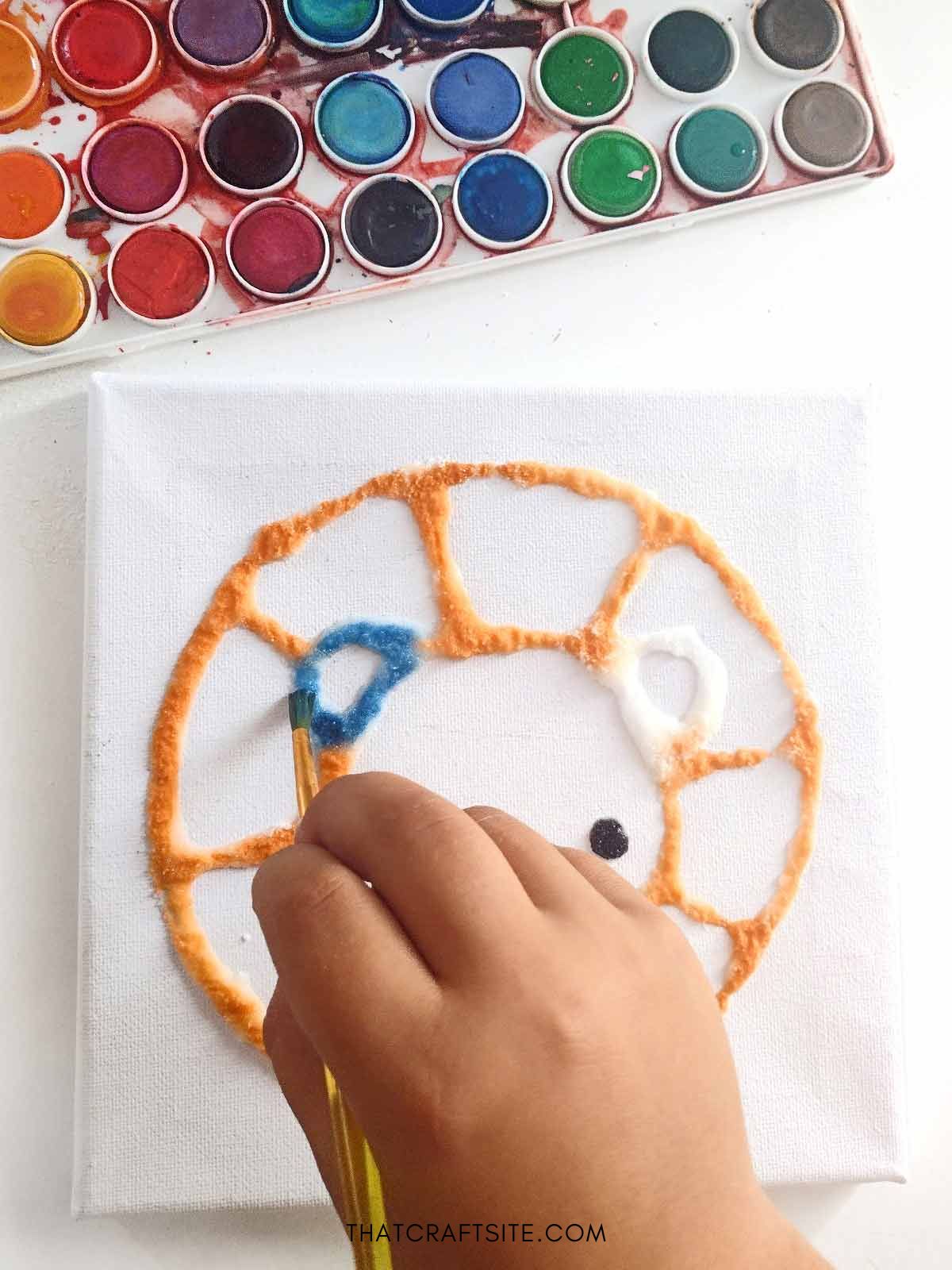 DIY Raised Salt Art Painting - Easy Kids Craft Tutorial!